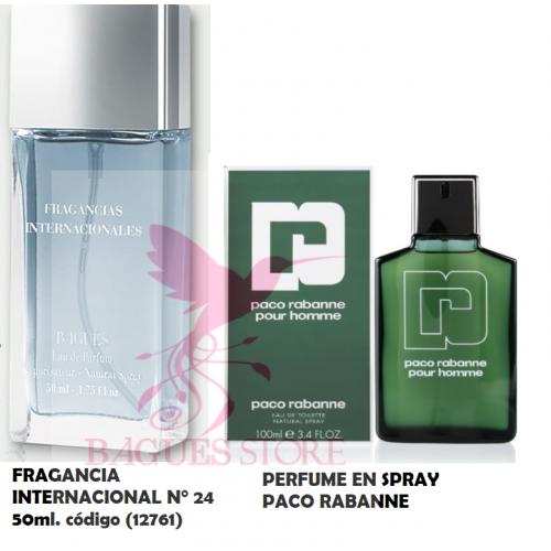 FRAGANCIA INTERNACIONAL N ° 24 PACO RABANNE CLÁSICO
