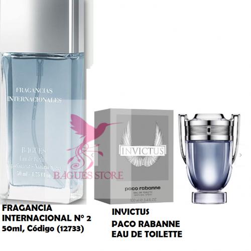 FRAGANCIA INTERNACIONAL N°2 REFERENCIA INVICTUS