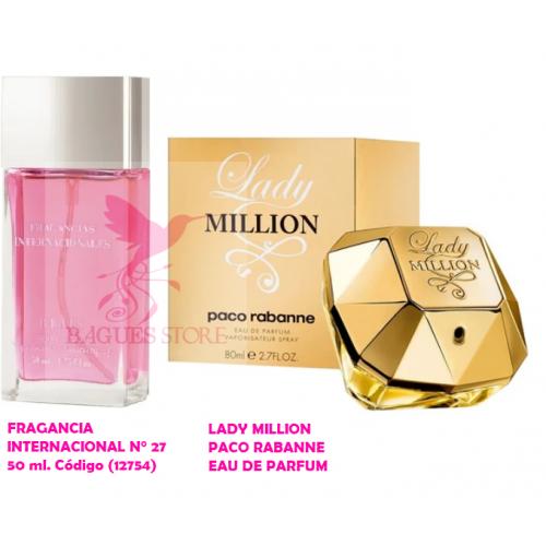 FRAGANCIA INTERNACIONAL N ° 27 REFERENCIA LADY MILLION